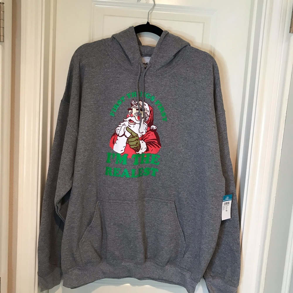 NWT Rue21 Gray “I’m the Realest...” Hoodie
